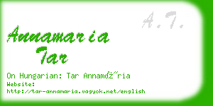 annamaria tar business card